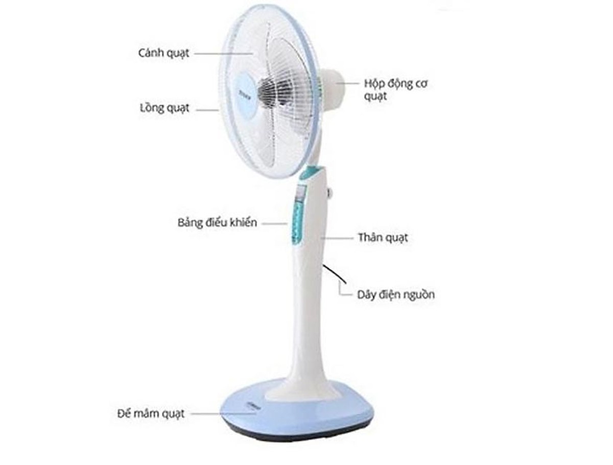 Quạt đứng Senko có đèn DD1602 hàng chính hãng màu sắc ngẫu nhiên