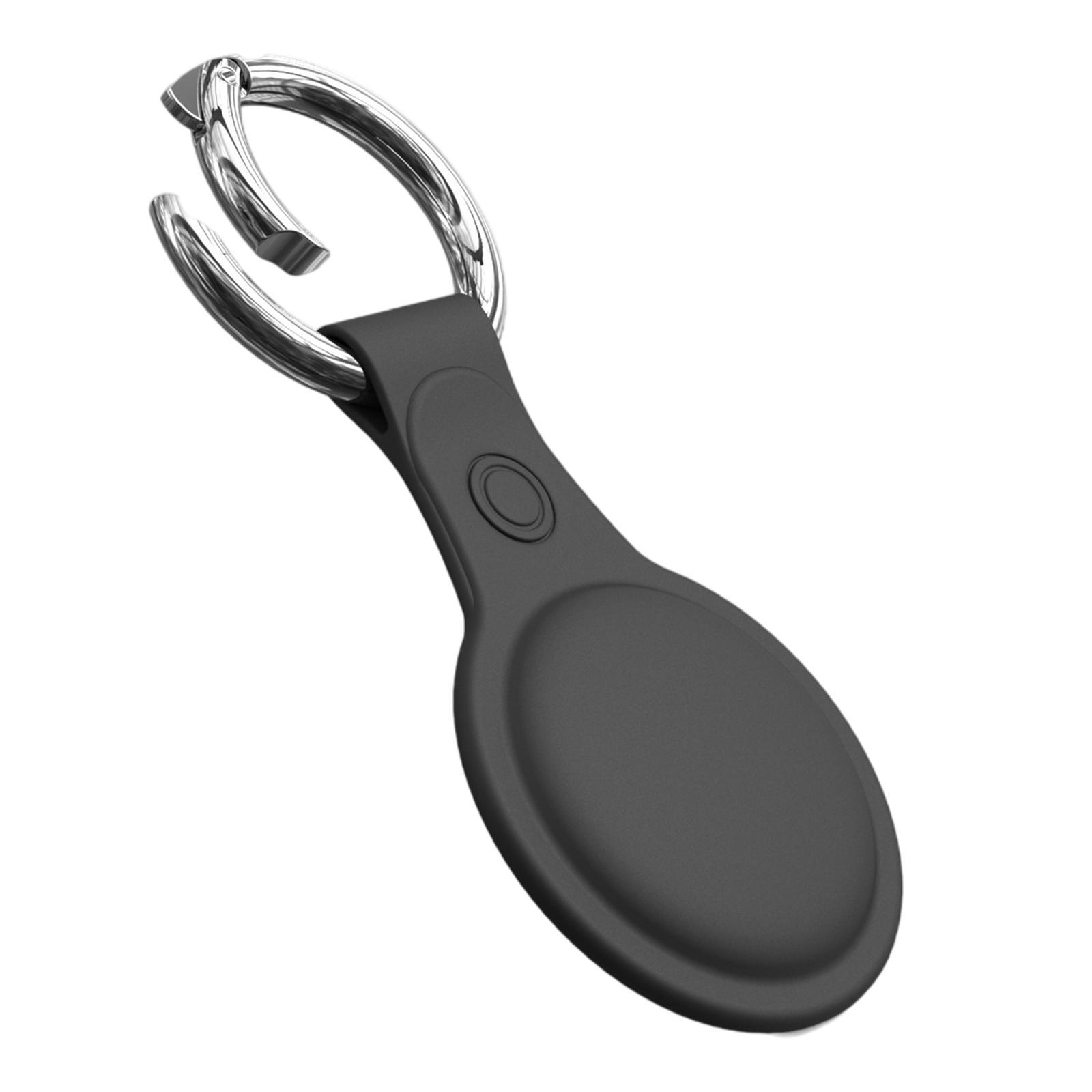 Silicone Case Sleeve for Apple AirTags with Anti-Lost Keychain Ring