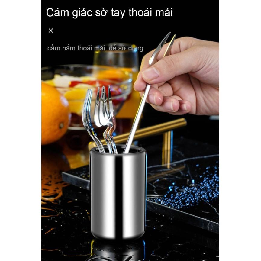 Bộ nĩa trái cây inox FRUIT FORK SUIT SUS304 - An toàn thực phẩm Full Set
