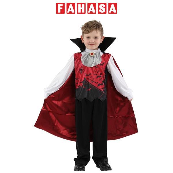 Bộ Trang Phục Ma Cà Rồng Kèm Áo Choàng - Hóa Trang Halloween Bé Trai - Size XL - Nuan Nuan B0187