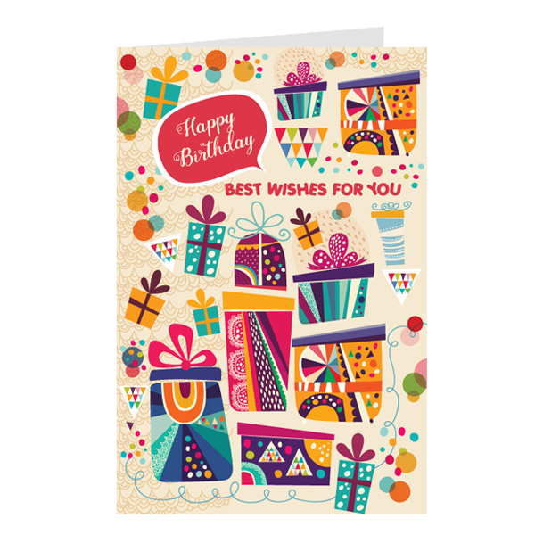 Thiệp sinh sinh nhật birthday - thiệp Greenwood size to