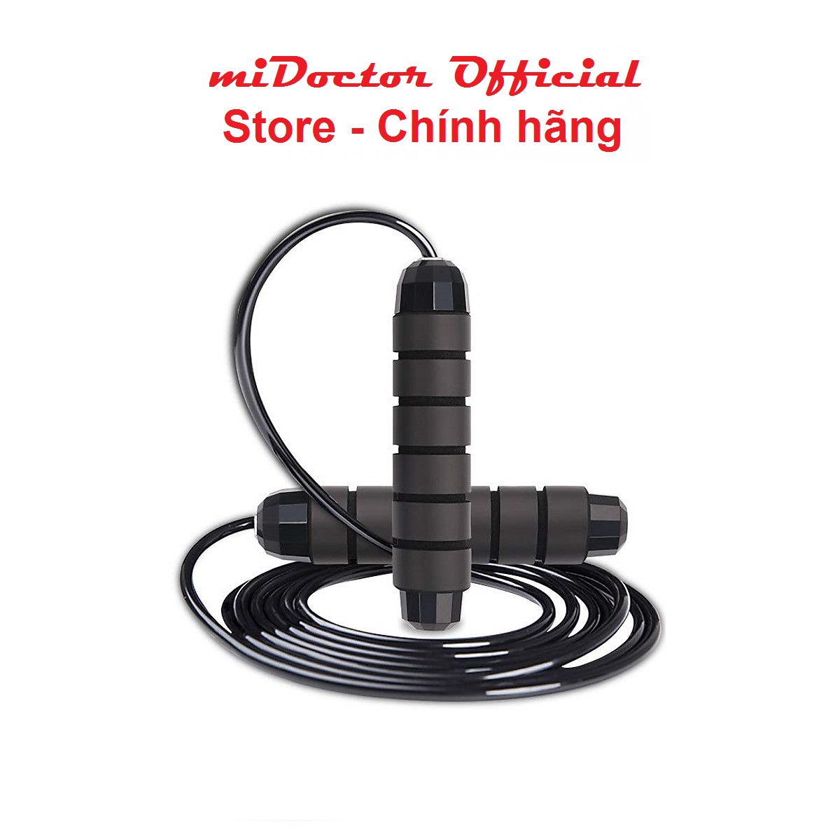 Dây nhảy thể dục có thể điều chỉnh dây, Dây nhảy lõi thép, không bị rối dùng để tập thể dục độ dài 2.9m, hỗ trợ giảm cân – Chính hãng miDoctor