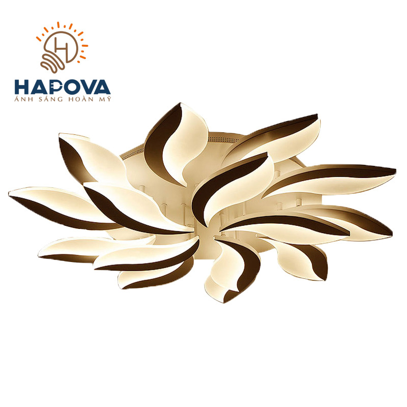 Đèn ốp trần 5 cánh HAPOVA GUMOL 8830 5 cánh/15 cánh