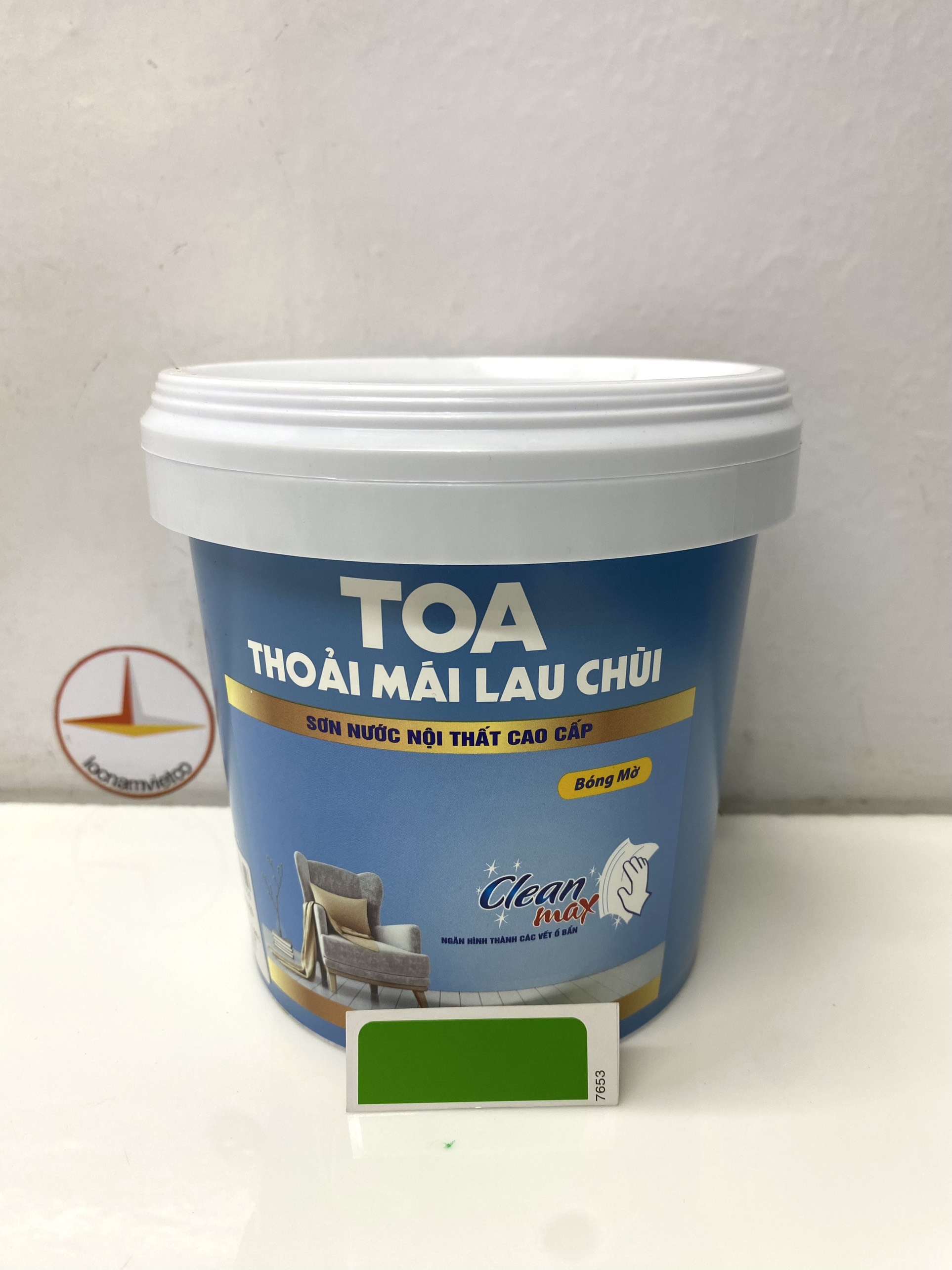 Sơn phào chỉ cho trần nhà Toa thoải mái lau chùi màu D- 7653 _1L