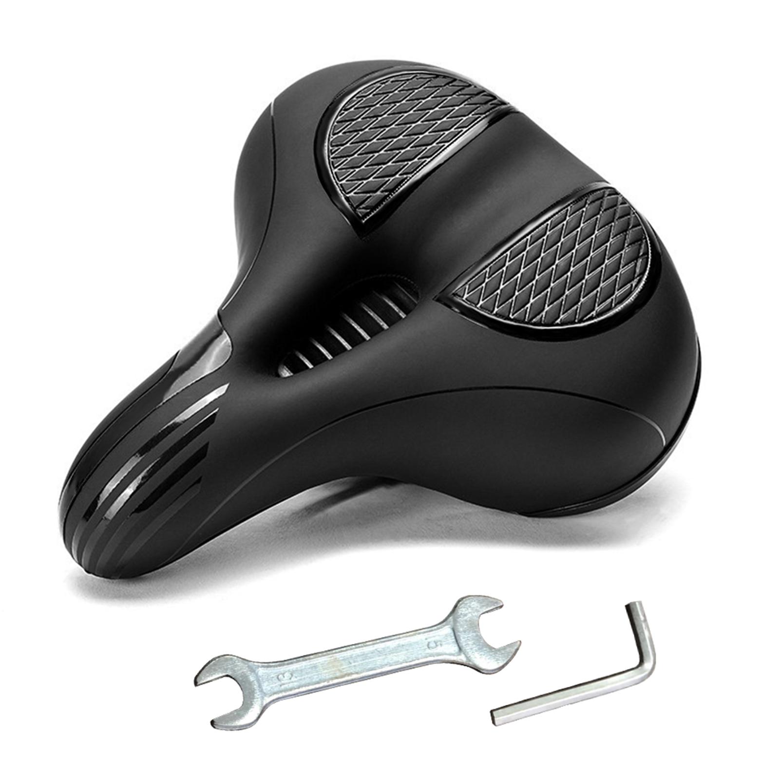 Shock Absorbing Bike Seat Bicycle Saddle with Tool Breathable Hollow Bicycle Seat Cushion Mountain Bike Saddle