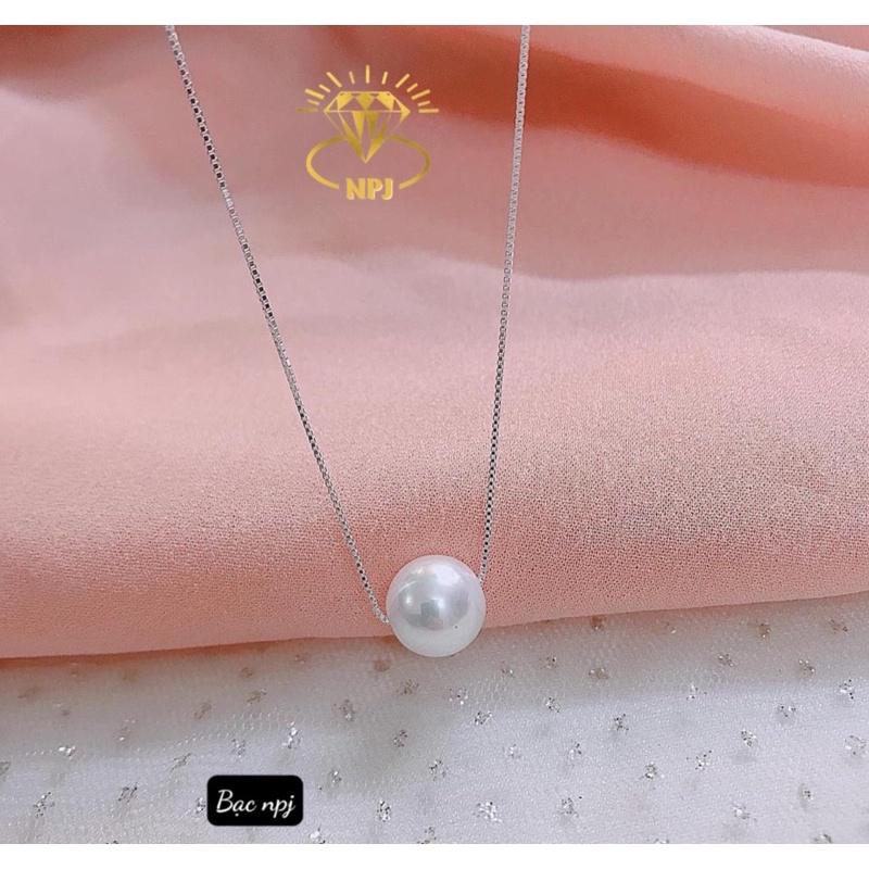 Dây chuyền mặt Trai CAO CẤP Bạc Ta , Vòng cổ liền mặt - Bạc Npj