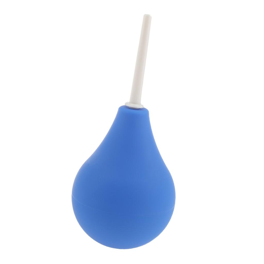 224ml Blue Enema Bulb Cleaning Anal Washing Silicone Douche Cleaning Tool