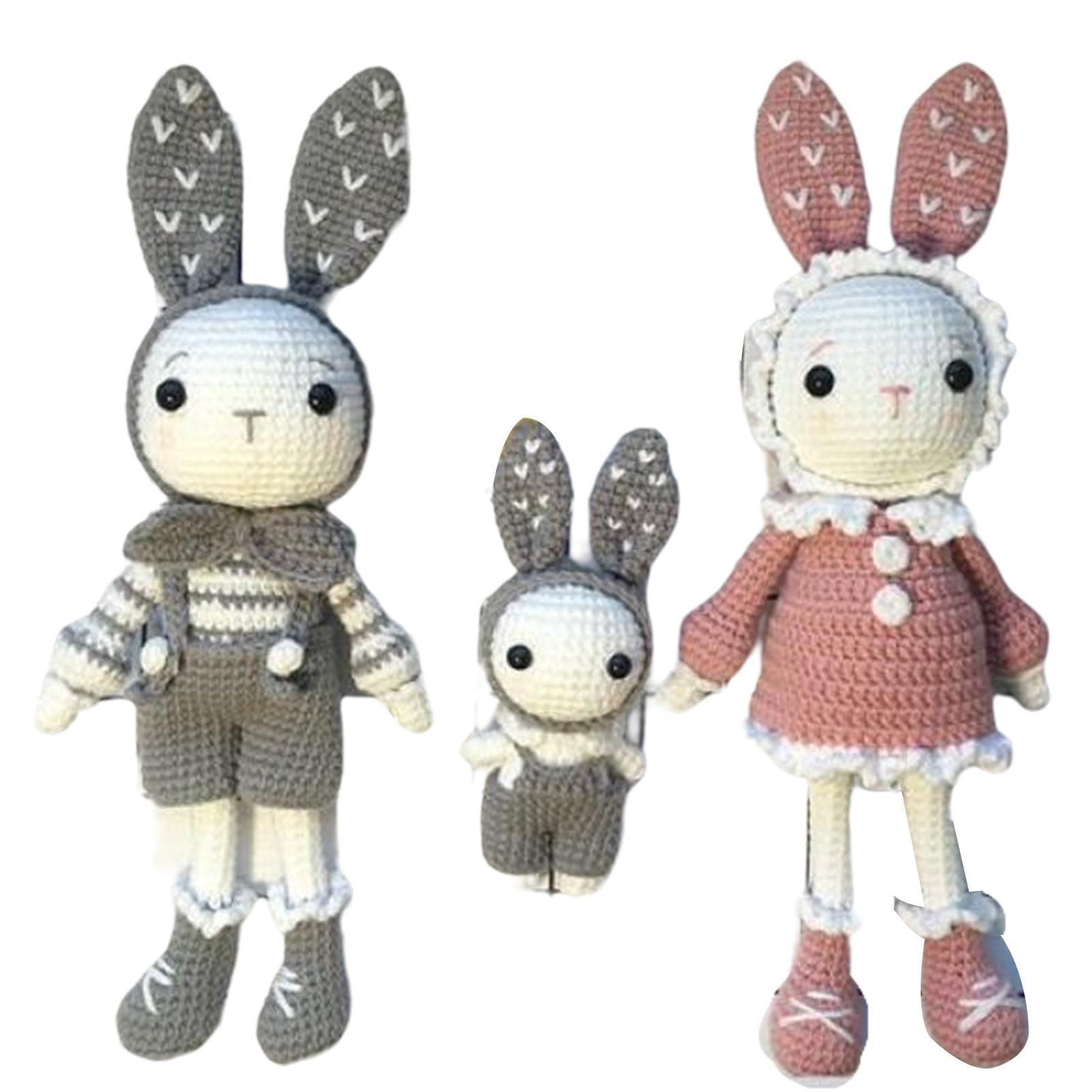 DIY Cartoon Rabbit Doll Crochet   to Make Decoration
