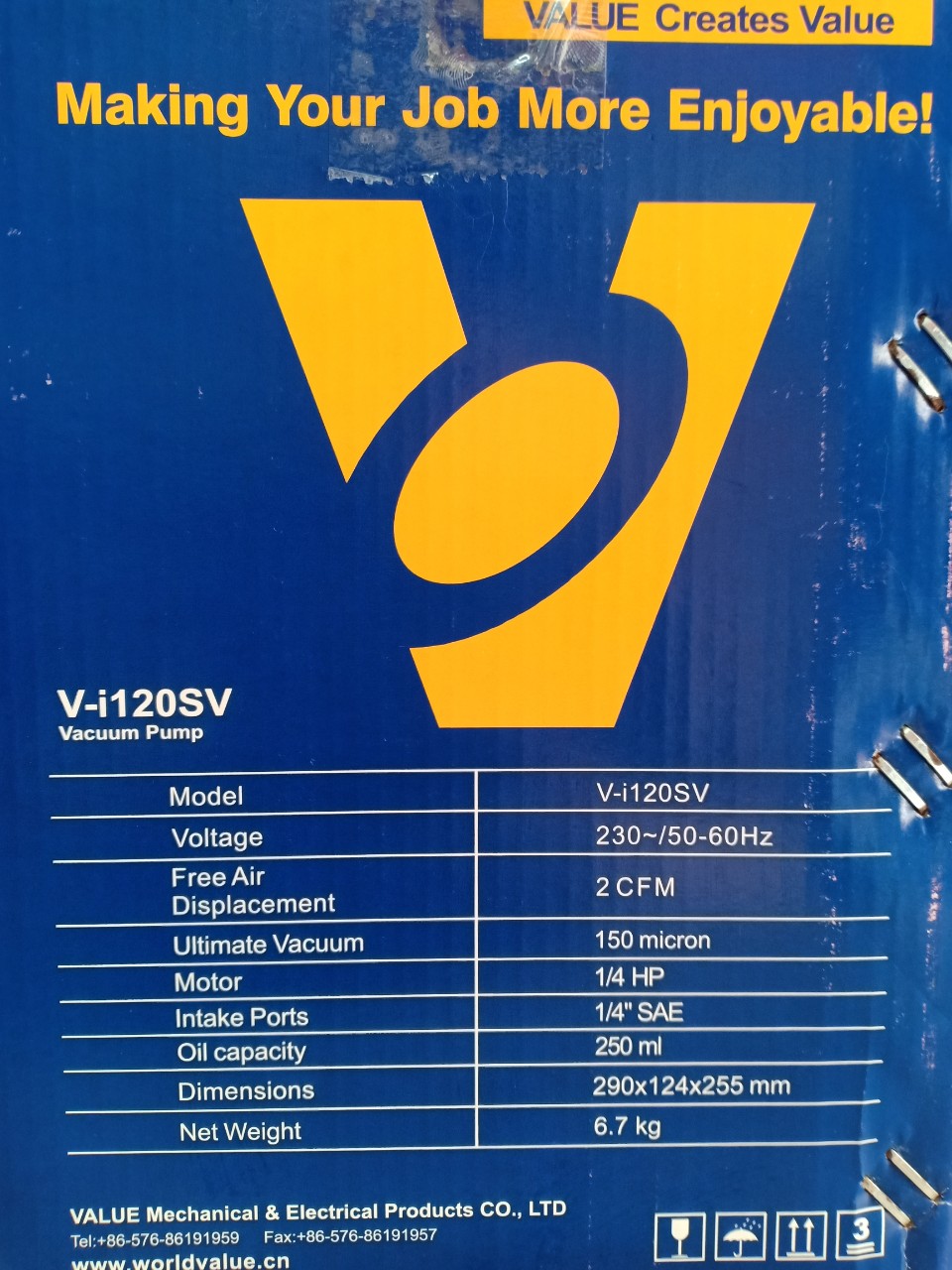 Máy hút chân không VALUE 2.0 CFM-VI 120SV-có đồng hồ báo áp
