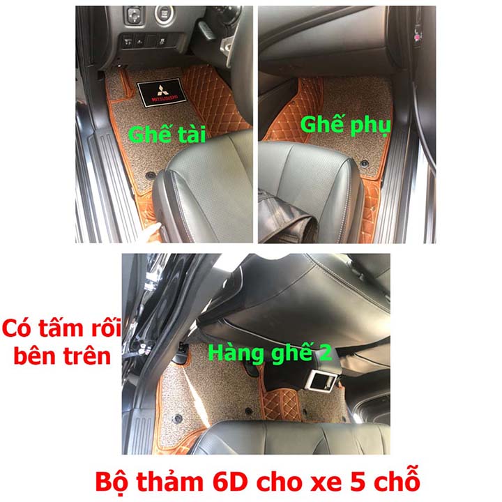 Thảm sàn 5D 6D cho xe 5 chỗ BMW 325i 2004 - 2012 không mùi, không thấm nước, phủ kín 90% sàn xe