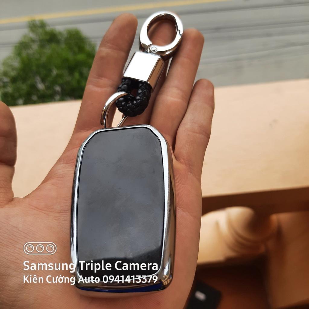 Bao chìa khoá ô tô Camry 3 nút silicon mạ crom Full Hộp