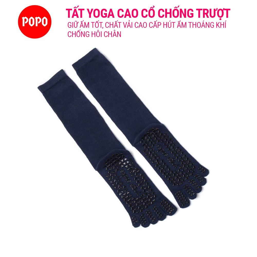 Tất Yoga Chống Trượt Cổ Cao vớ Yoga tập thể dục chống trượt êm ái, tránh hôi chân, đảm bảo an toàn