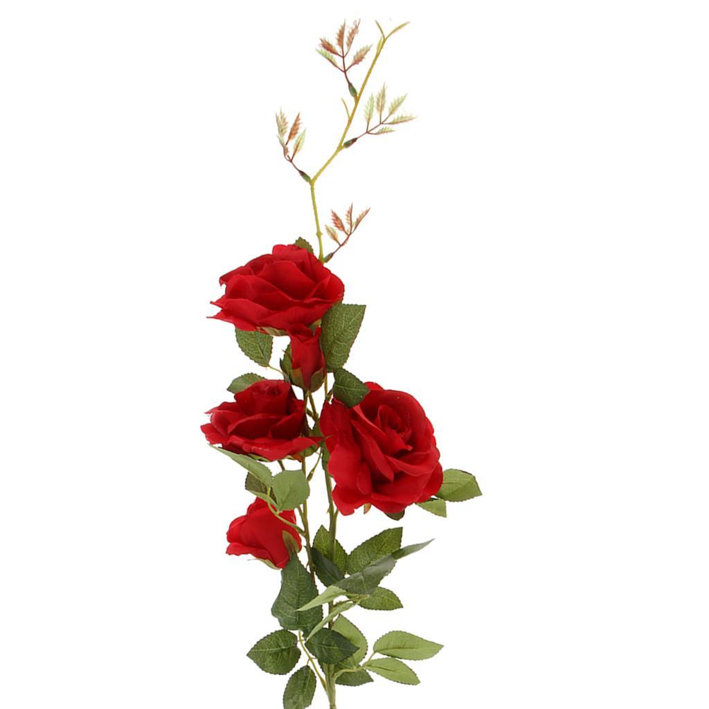 Simulation Silk Rose Flower DIY Bouquet Wedding Home Decoration