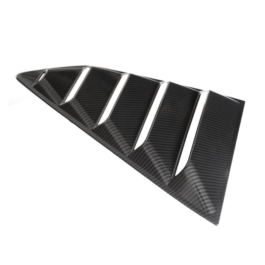 Black Side Window 1/4  Louver Cover For   16-18