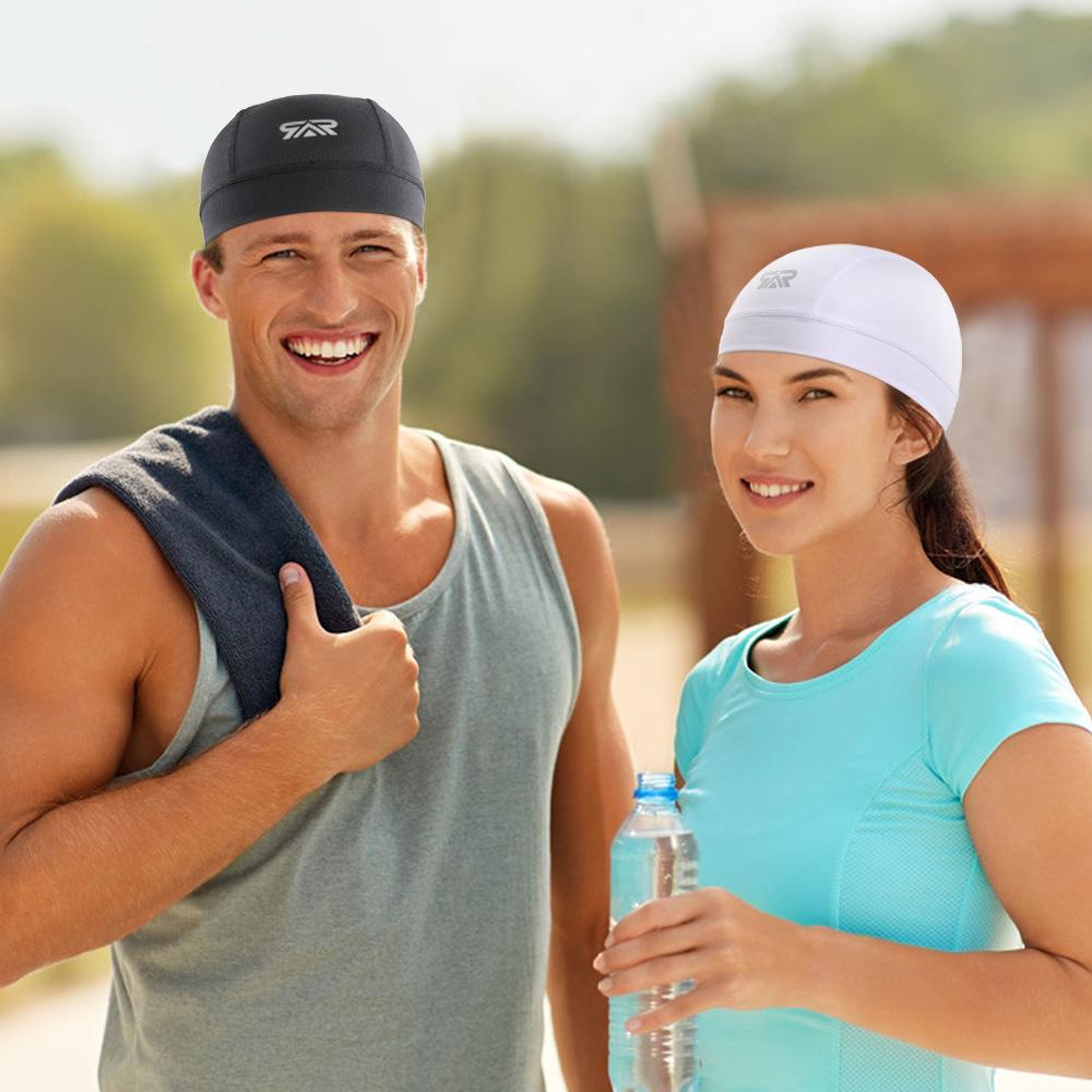 Mũ Đi Xe Đạp Thể Thao Mùa Hè Thoáng Khí Xe Đạp Chạy Bộ Đi Xe Đạp Bóng Chày Bò Nón Mũ Bảo Hiểm Lót Bộ Đội Trùm Đầu Nam Nữ Color: White