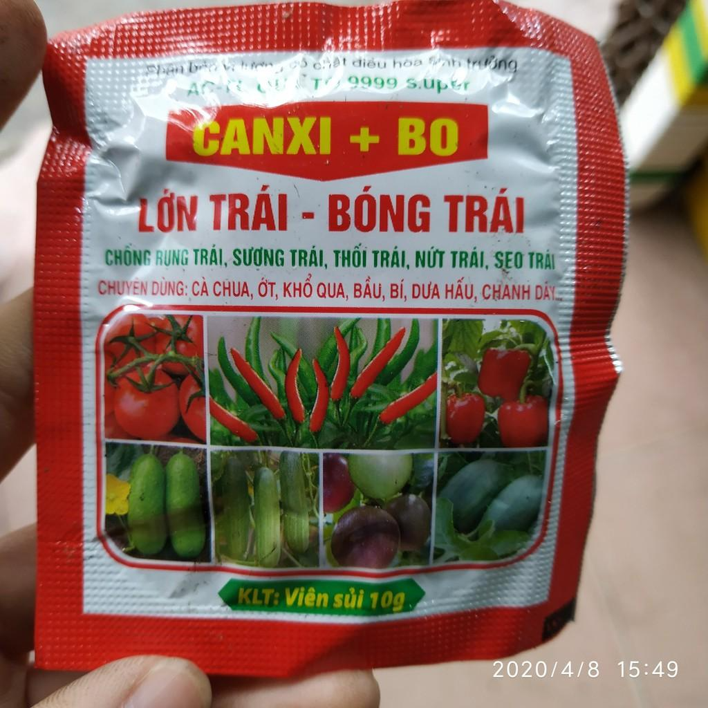 5 Phân bón Canxi-Bo viên sủi 10g -giúp lớn trái, bóng trái, chống rụng trái nứt trái