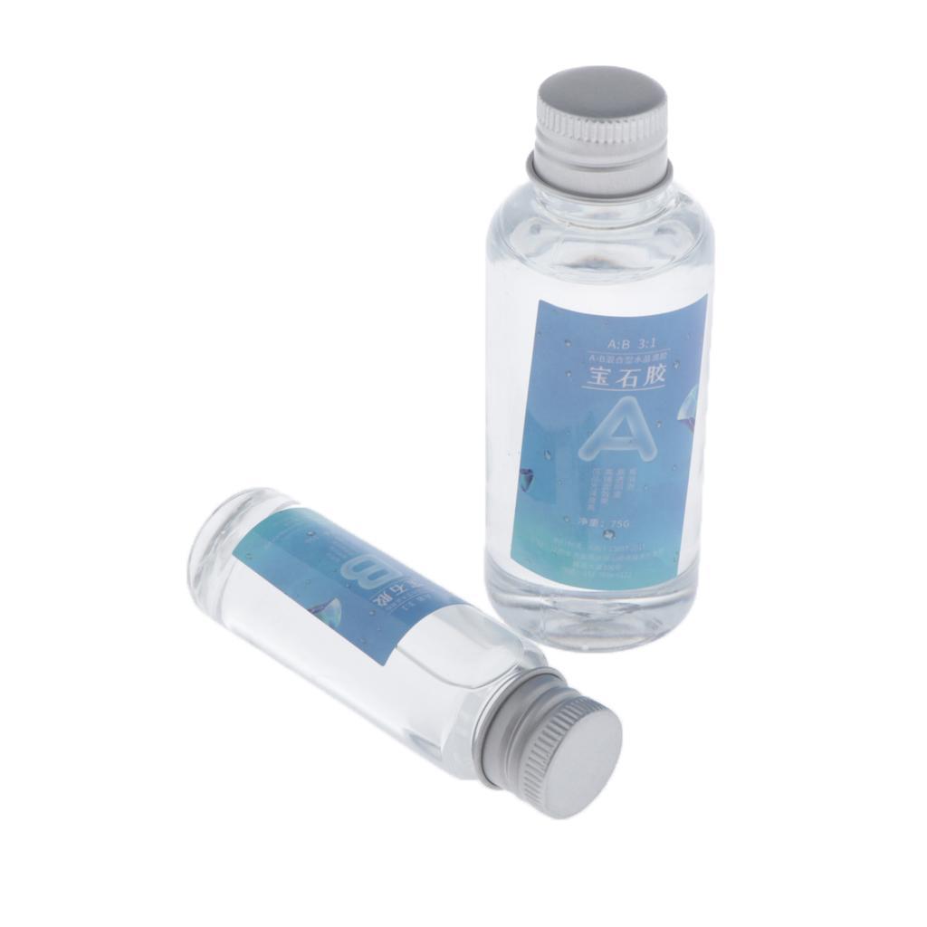 4 Bottles AB Clear Crystal Epoxy Resin Glue For DIY Crafts 3:1 10g Hard Glue