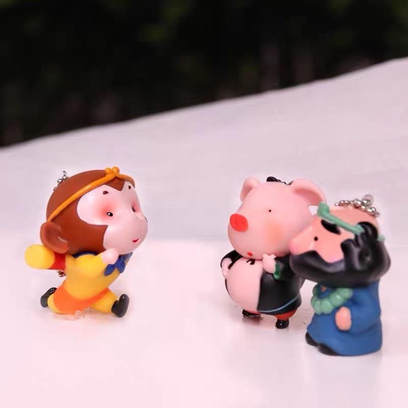 Mặt dây chuyền móc khoá mô hình búp bê Tây Du Ký sáng tạo phim hoạt hình