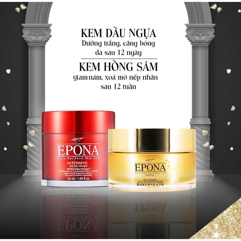 Kem Dưỡng Trắng Da, Chống Lão Hóa Mờ Thâm Nám, Mờ Nếp Nhăn, Phục Hồi Da Hư Tổn Epona 50ml