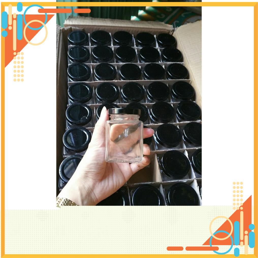 Trợ giá/ Hũ vuông 200ml nắp đen