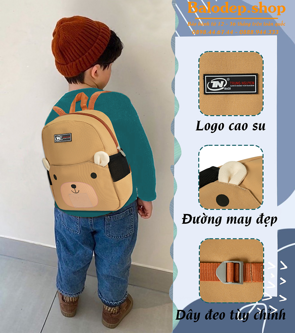 Balo trẻ em siêu nhẹ giá tốt, balo mầm non giá rẻ TNBags TN.B 3022