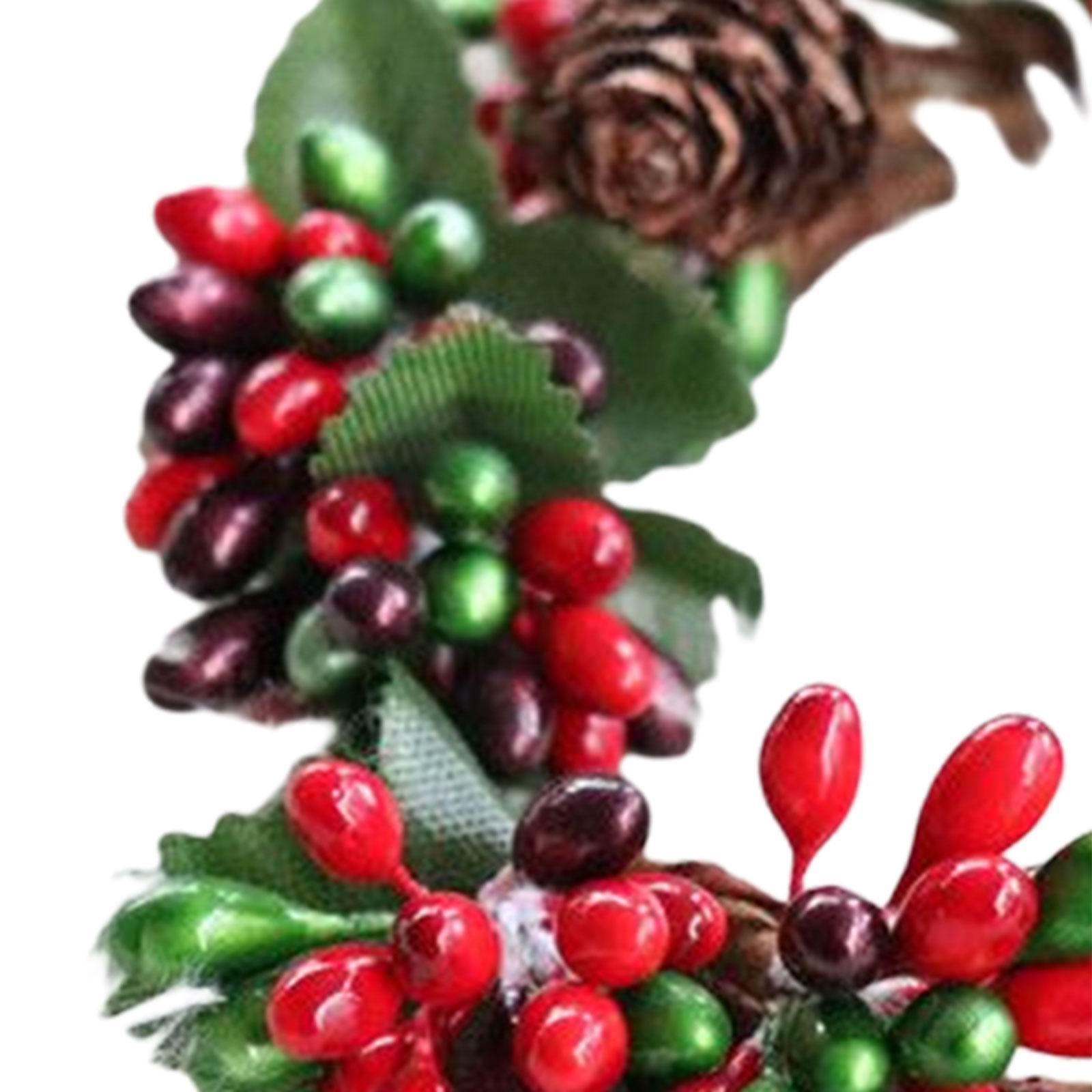 Artificial Christmas Candle Garland for Wedding Dining Table Decoration