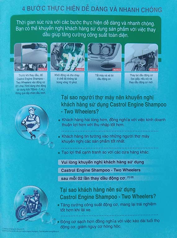 Dung dịch súc rửa động cơ Castrol Engine Shampoo