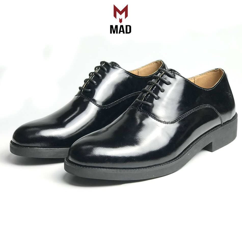 Giày tây công sở Plain Oxford Black nam buộc dây da bò cao cấp chính hãng uy tín chất lượng giá rẻ nhất hà nội