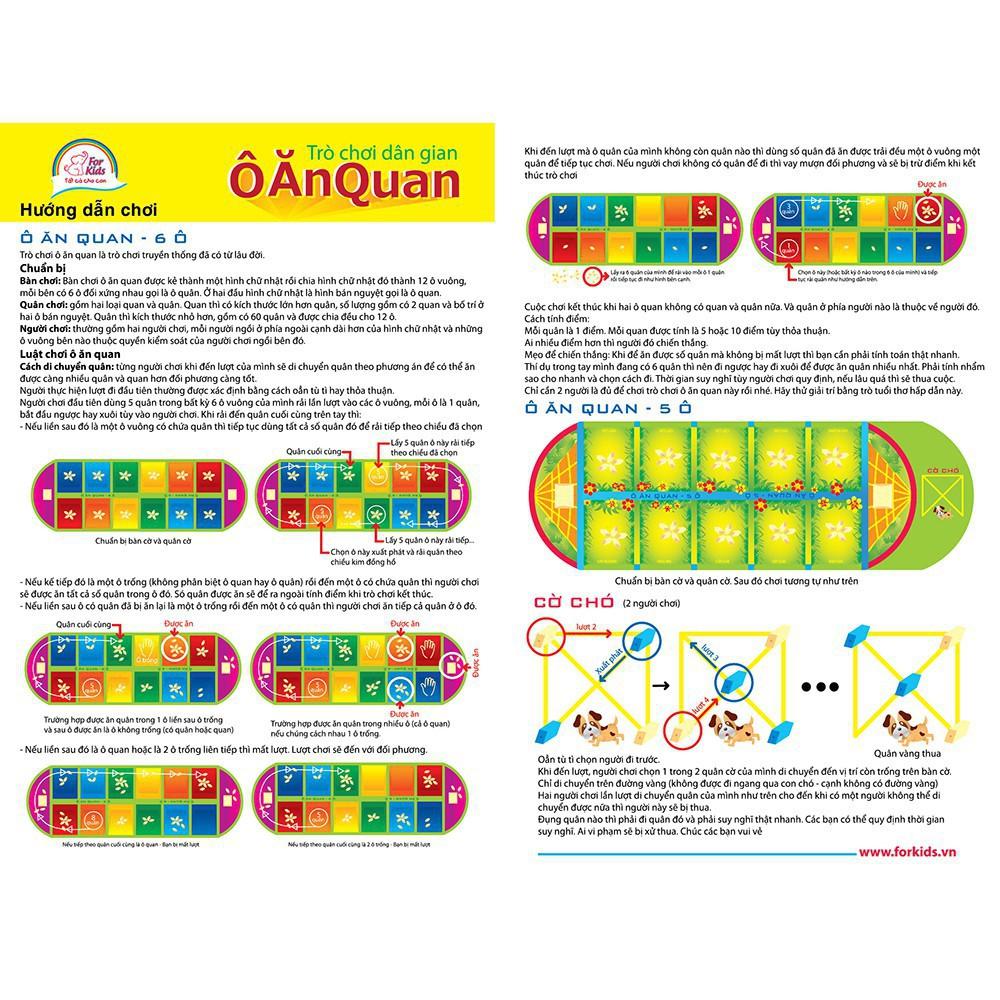 Bộ cờ Ô ăn quan 3 trong 1