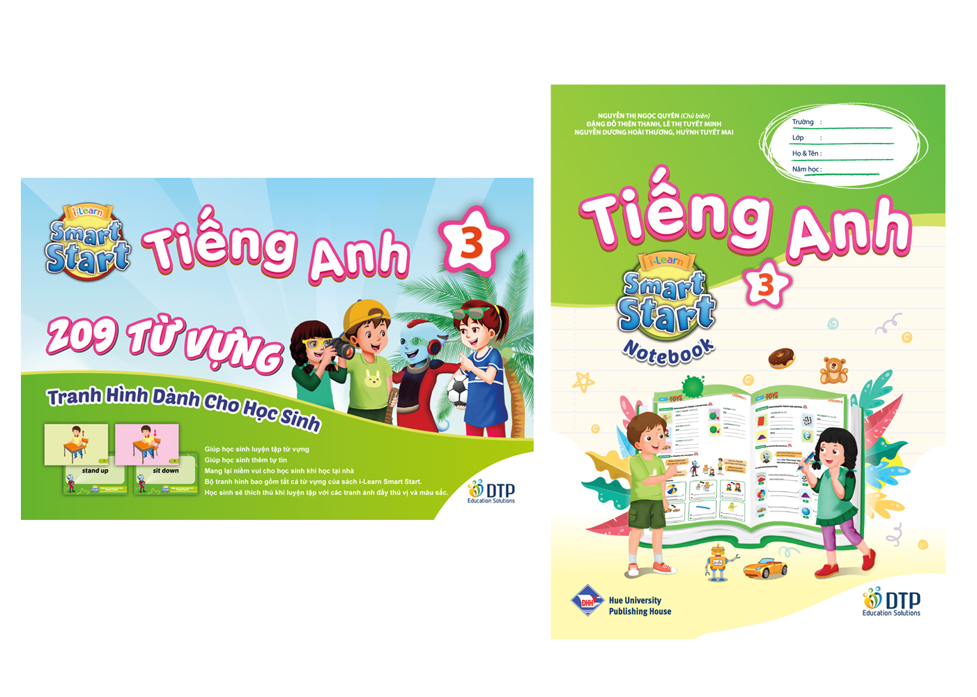 Combo Tiếng anh 3 I-learn smart start Student's cards + Notebook