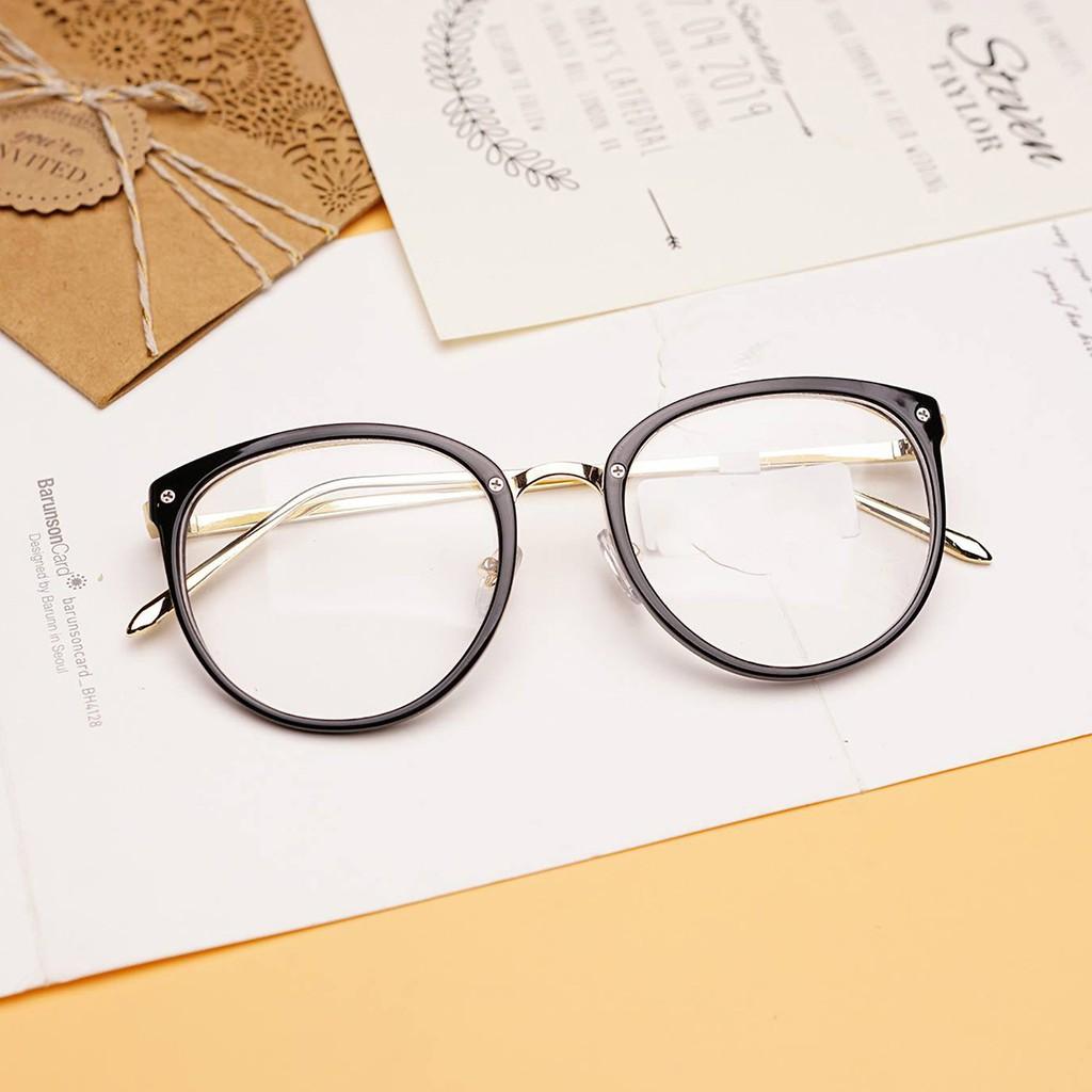Gọng kính cận thời trang nam nữ Glasses Garden kim loại dáng bầu siêu bền 6020 - Có lắp mắt theo yêu cầu