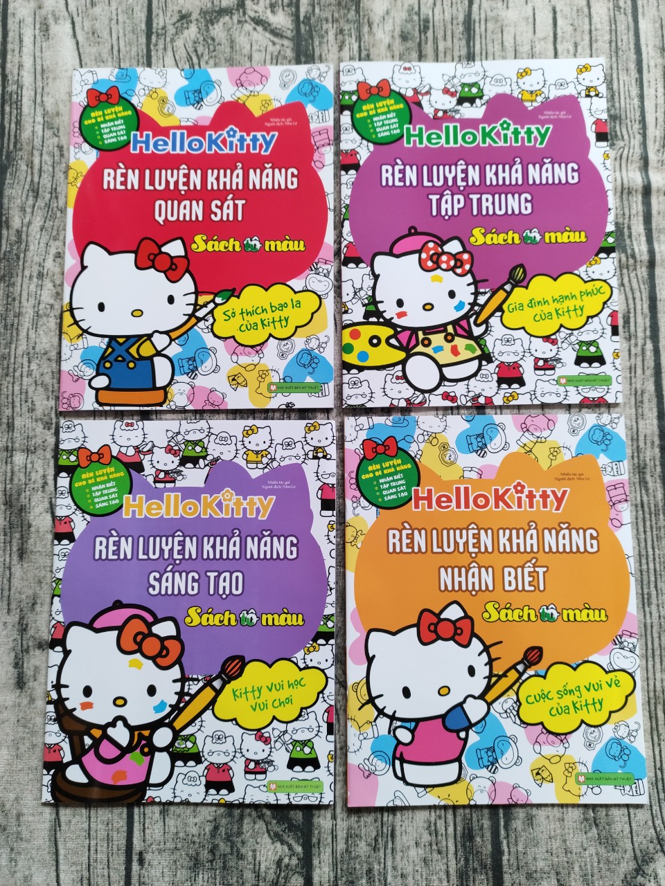 Combo 4 cuốn Kitty - Rèn Luyện Khả Năng Nhận Biết, Quan Sát, Sáng Tạo, Tập Trung
