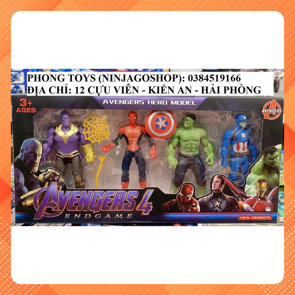 MÔ HÌNH BIỆT ĐỘI SIÊU ANH HÙNG MARVEL AVENGERS NHỰA ĐẶC CÓ ĐÈN PHÁT SÁNG