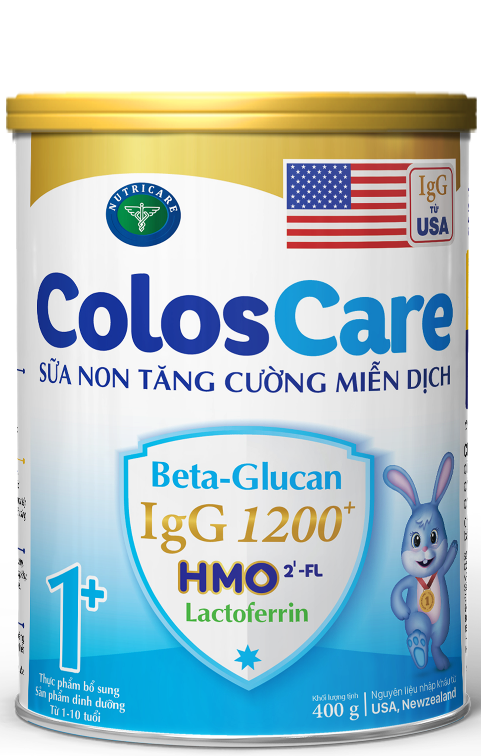 Sữa công thức Colos  1+ lon 400g - Sữa non tăng cường miễn dịch