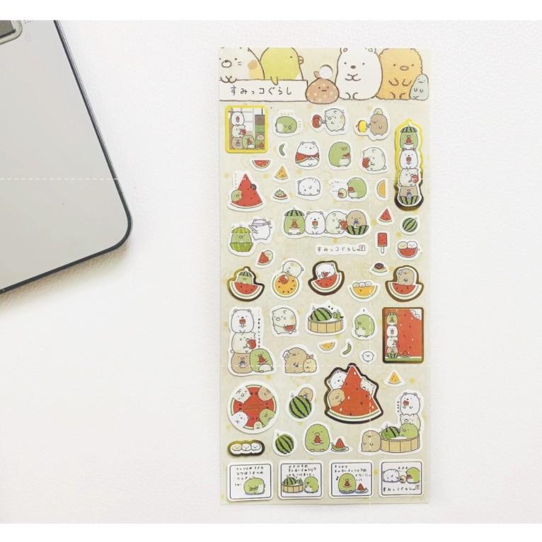 1 Tấm Sticker Gấu - Hình Dán Trang Trí Sổ Bullet Journal, Ốp Lưng