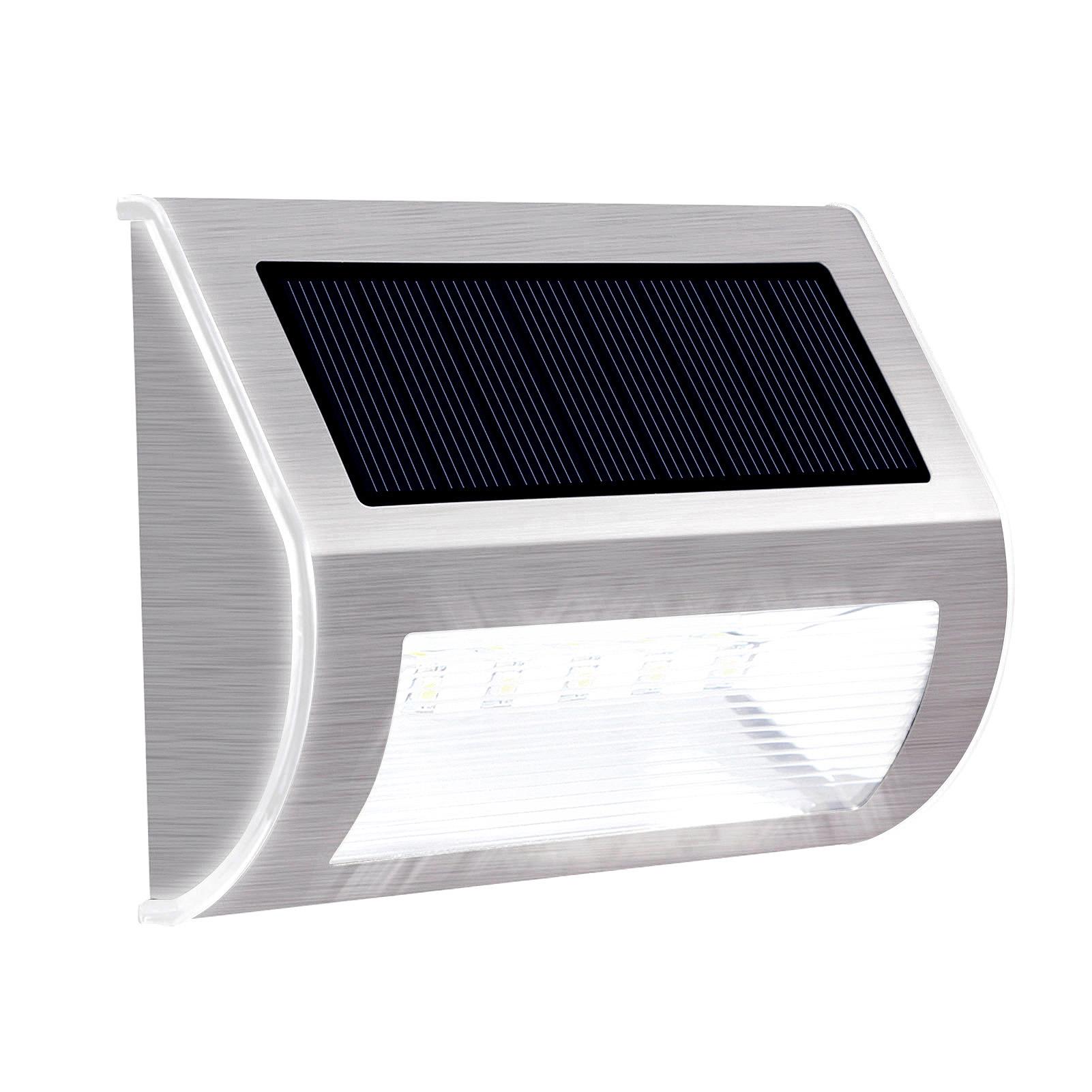 Đèn năng lượng mặt trời Đèn LED treo tường bằng thép không gỉ, không thấm nước