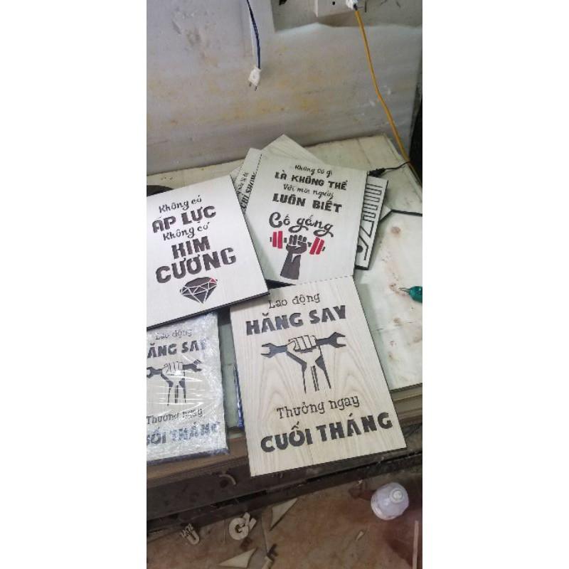 Tranh Gỗ,Tranh treo tường khắc gỗ cắt lase tạo động lực làm việc