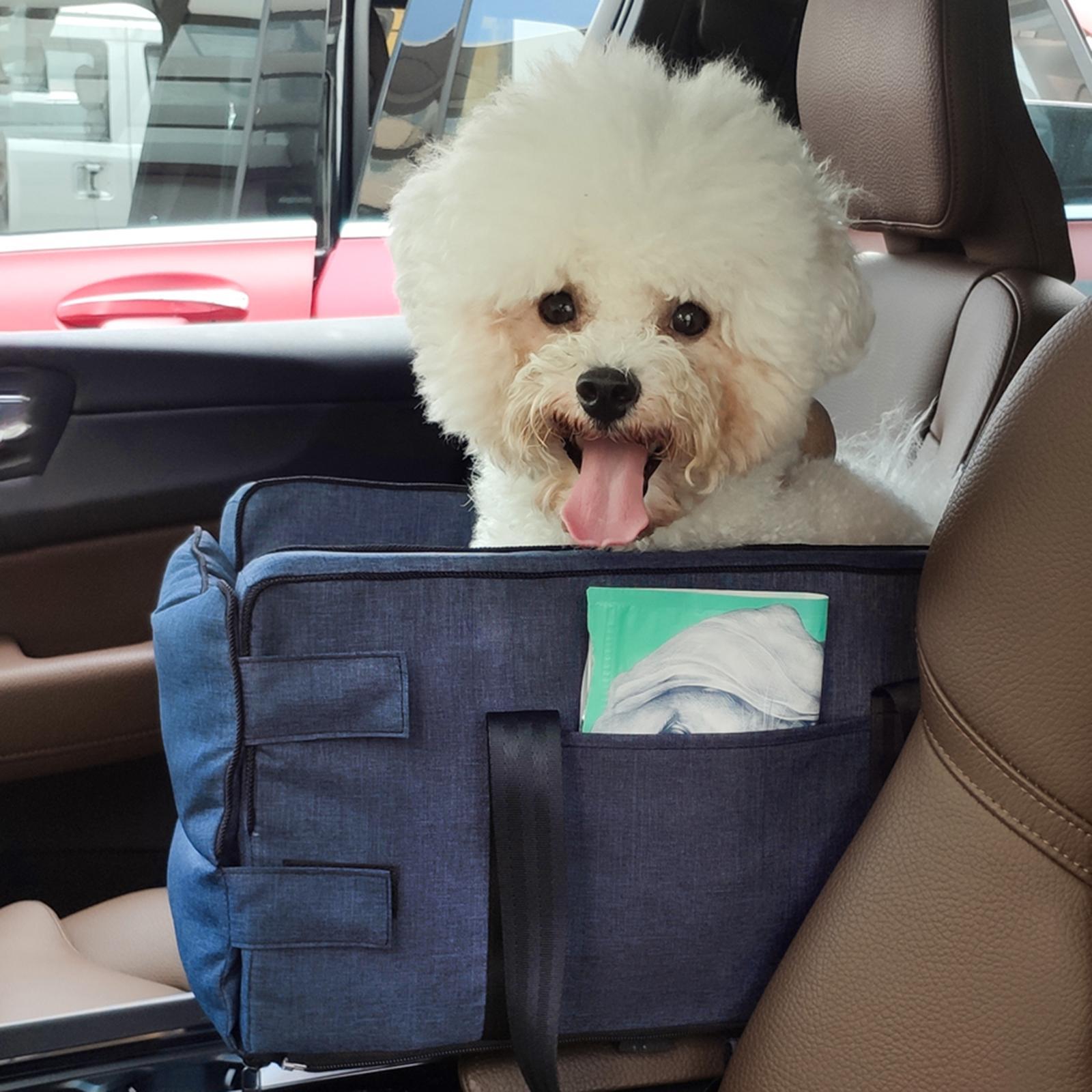 Pet Car Booster Seat Cats Carrier Cage Dog Car Seat Carrying for Most Cars