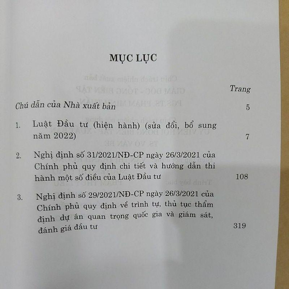 Luật Đầu tư (hiện hành) (sửa đổi, bổ sung năm 2022) và nghị định hướng dẫn thi hành