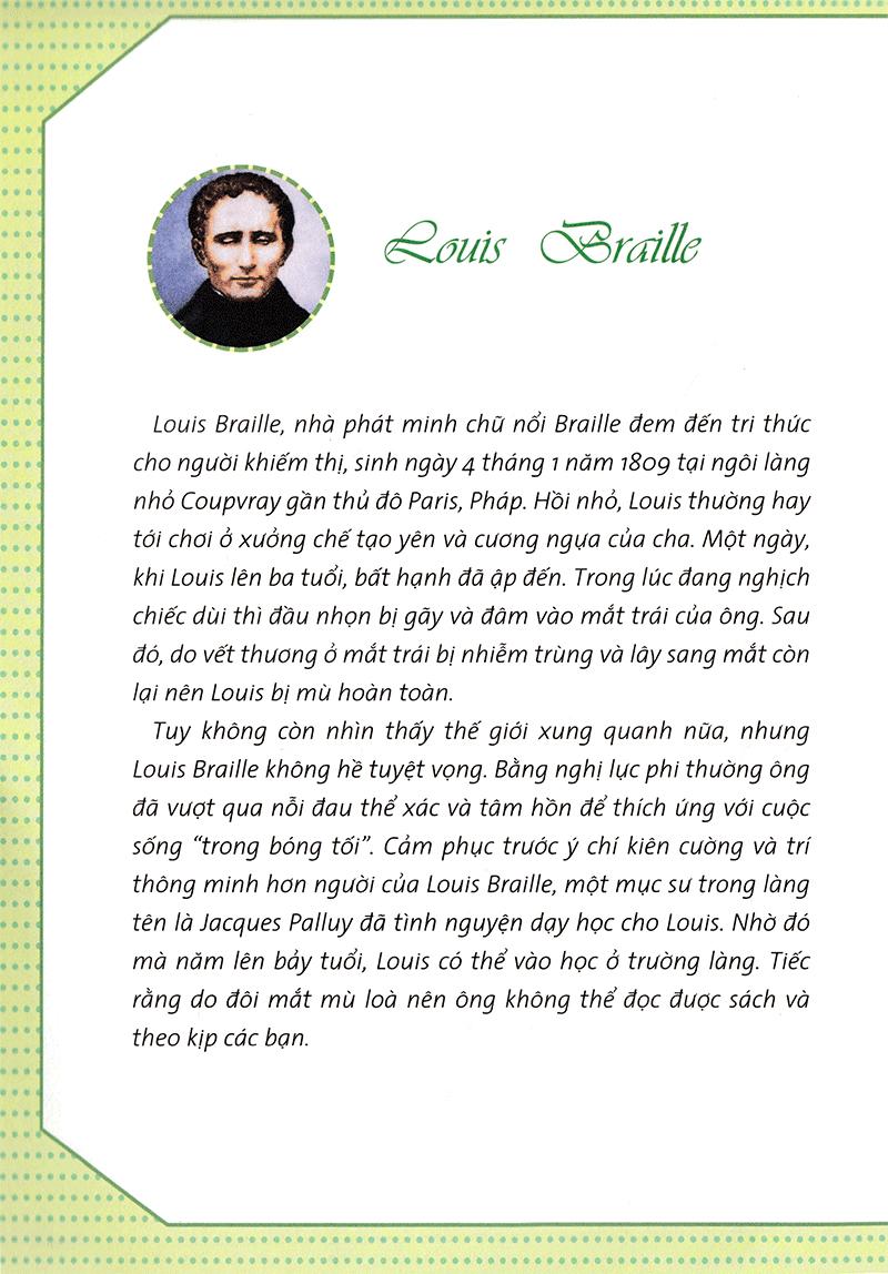 Who? Chuyện Kể Về Danh Nhân Thế Giới - Louis Braille