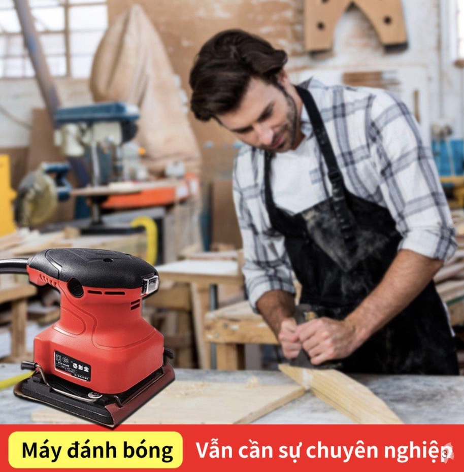 Máy chà nhám kiêm đánh bóng điện 220V