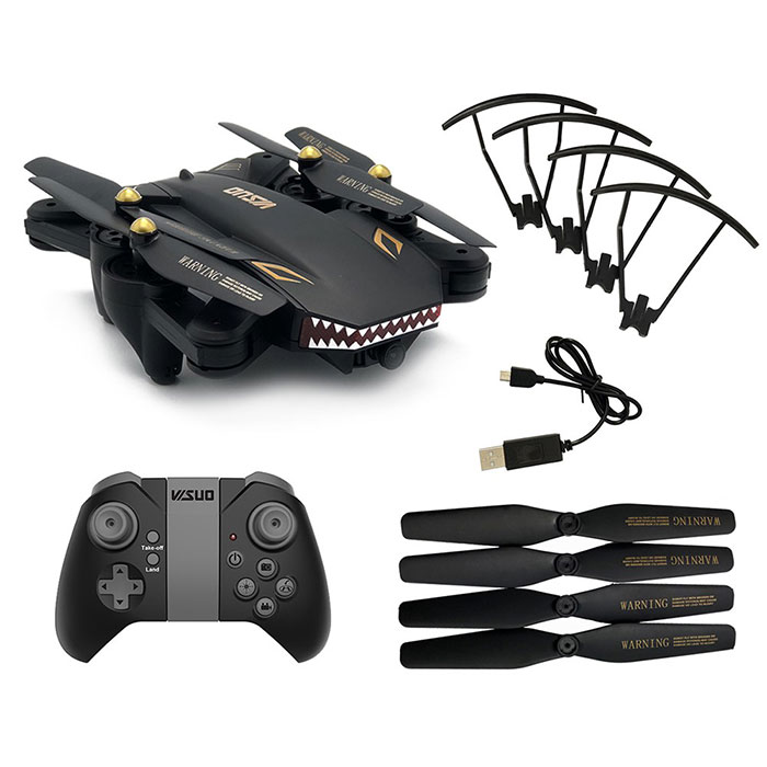 Flycam Visuo XS809S phiên bản Battle Shark - Hàng Chính Hãng