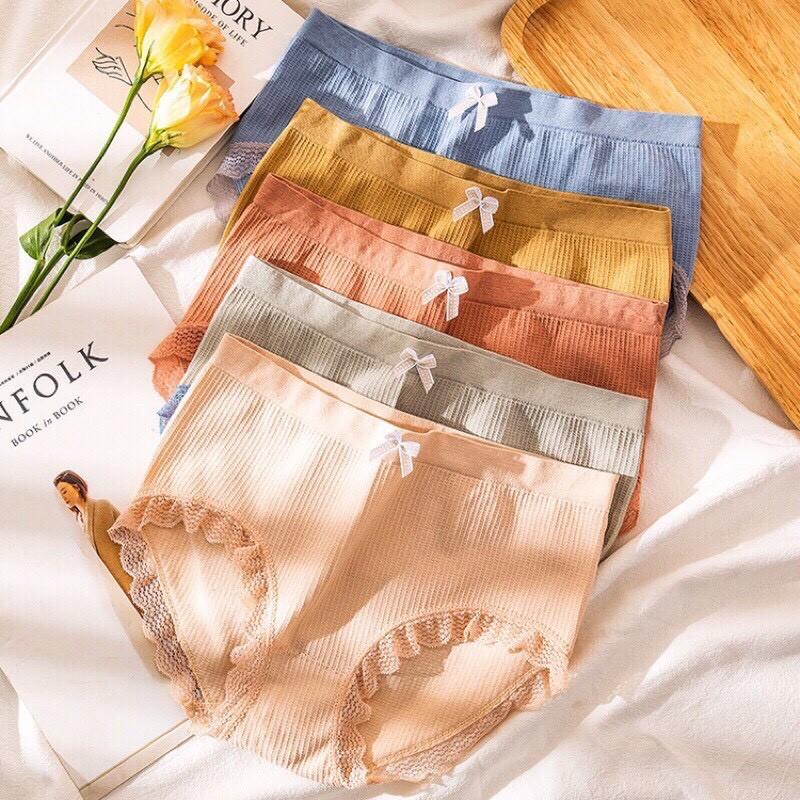 Sét 5 quần lót cotton xuất nhật đẹp mát thoáng ôm