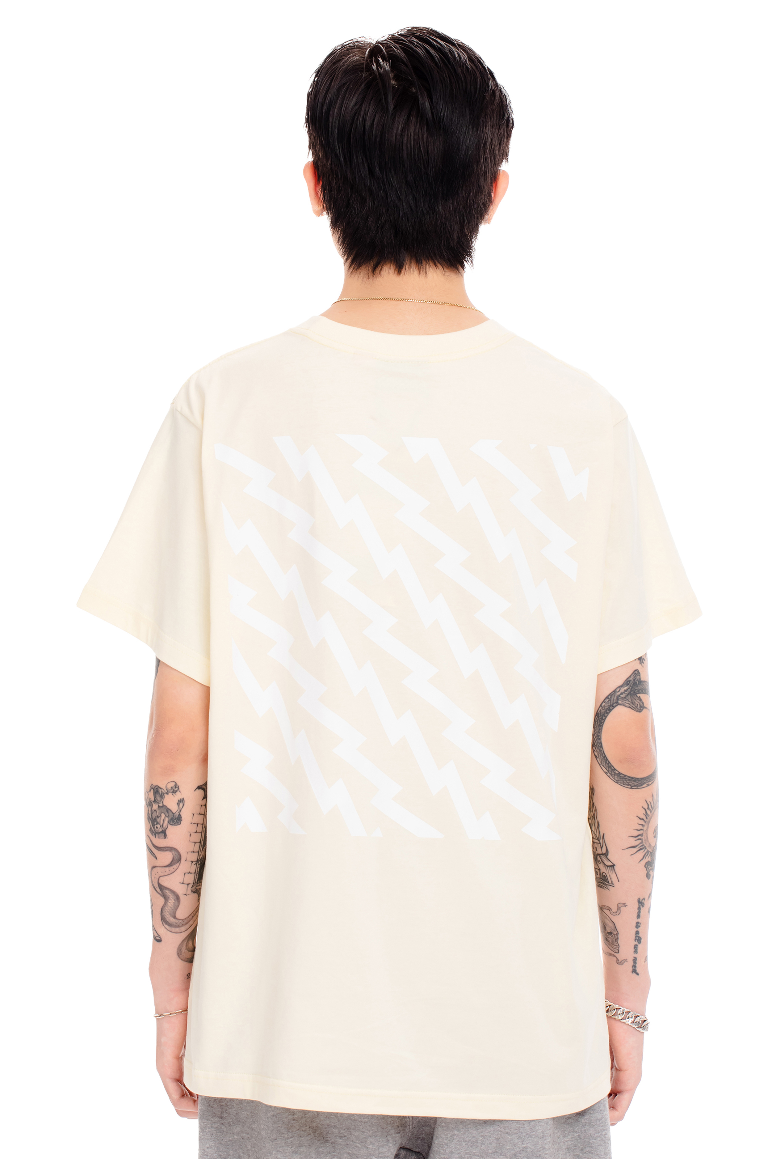 Áo Thun 5THEWAY Tay Ngắn Vàng aka 5THEWAY /zigzag/ SQUARE TEE in LEMON ICING