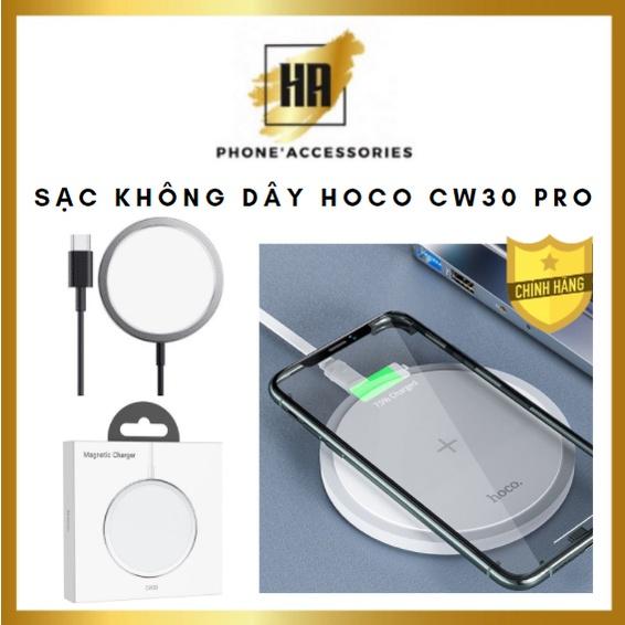 Đế sạc không dây Hoco CW30 Pro , Hỗ trợ sạc từ máy iphone X và tai nghe tws -Hàng Chính Hãng