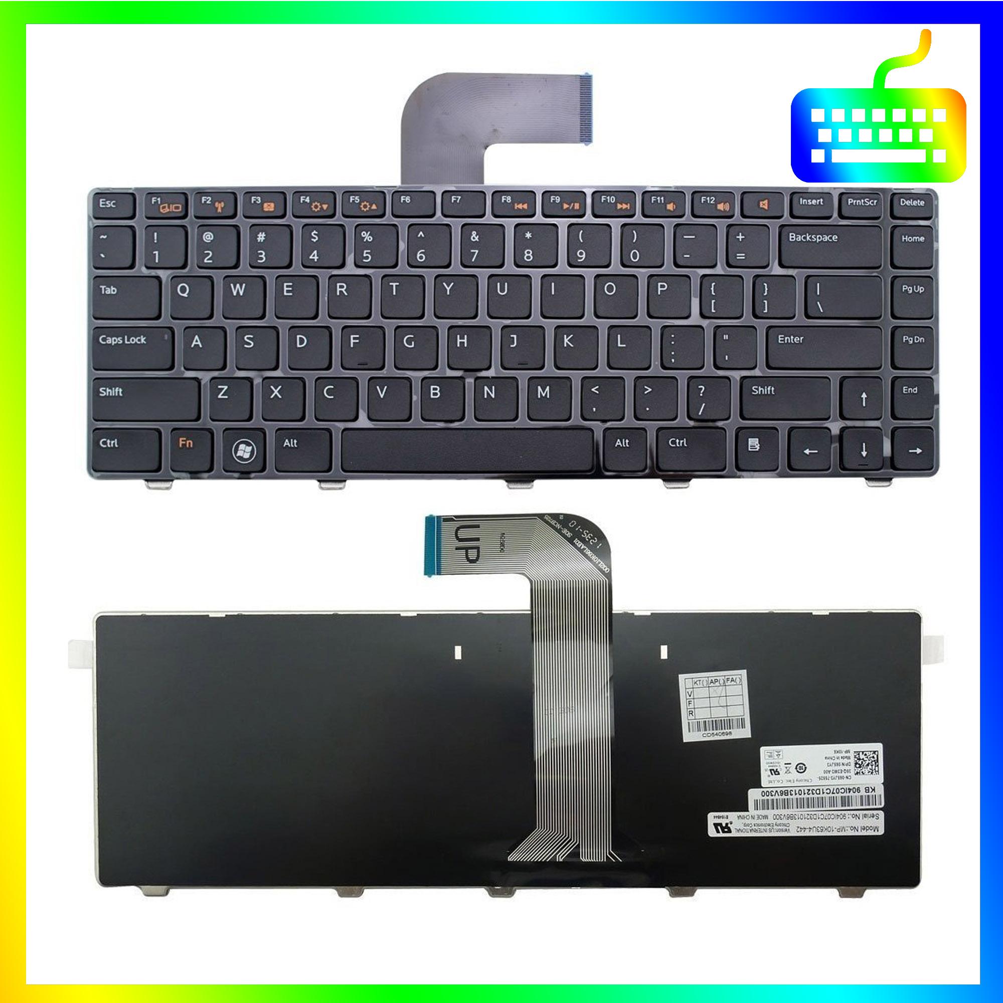 Bàn phím dành cho laptop Dell Inspiron N4110 14R N4110 Không Led - Hàng Nhập Khẩu - Sản phẩm mới 100%