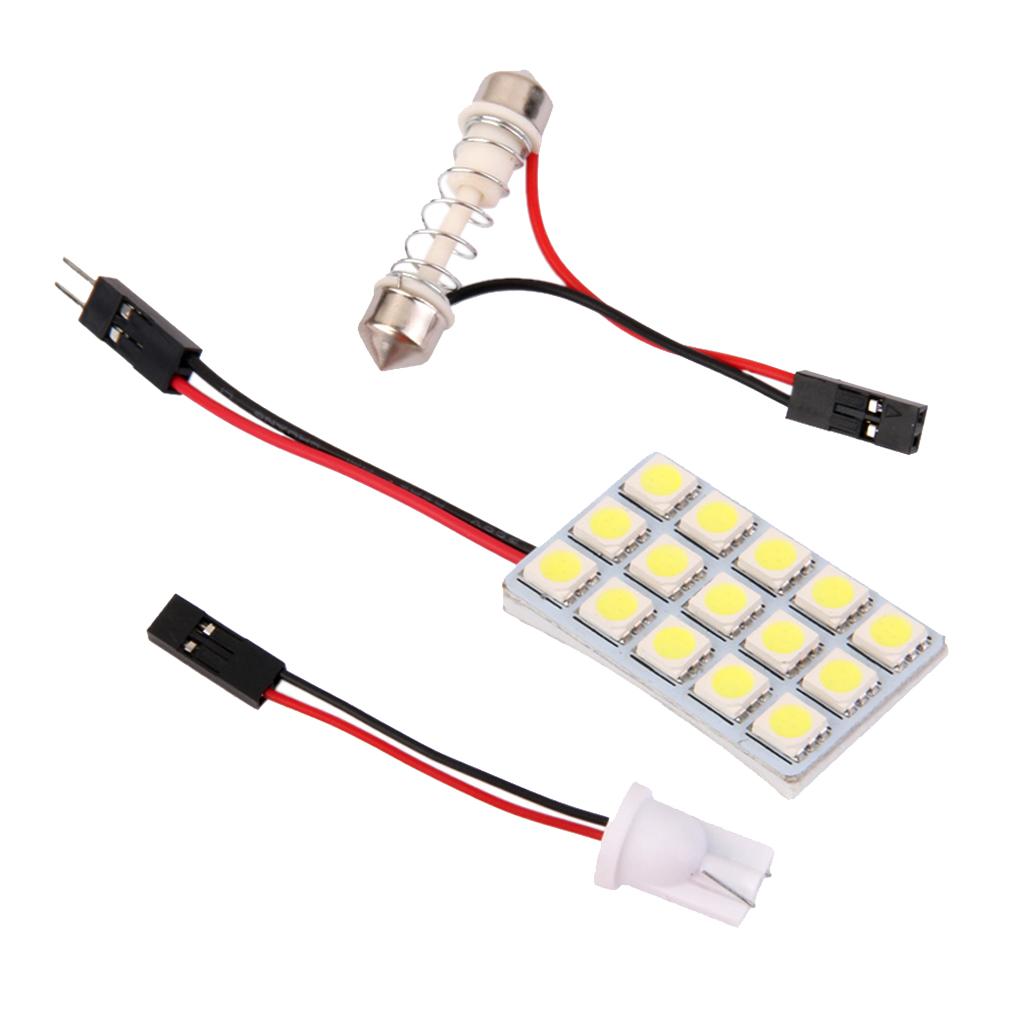 12V LED 5050 Car 15 SMD T10 BA9S Canbus Dome Car Bulb Car Bulb White