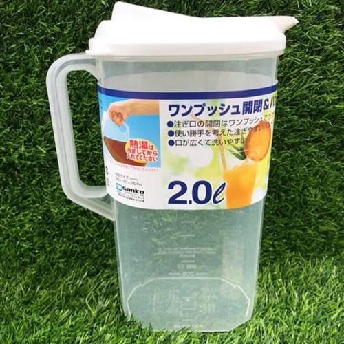 Bình đựng nước 2L cao cấp nắp bật