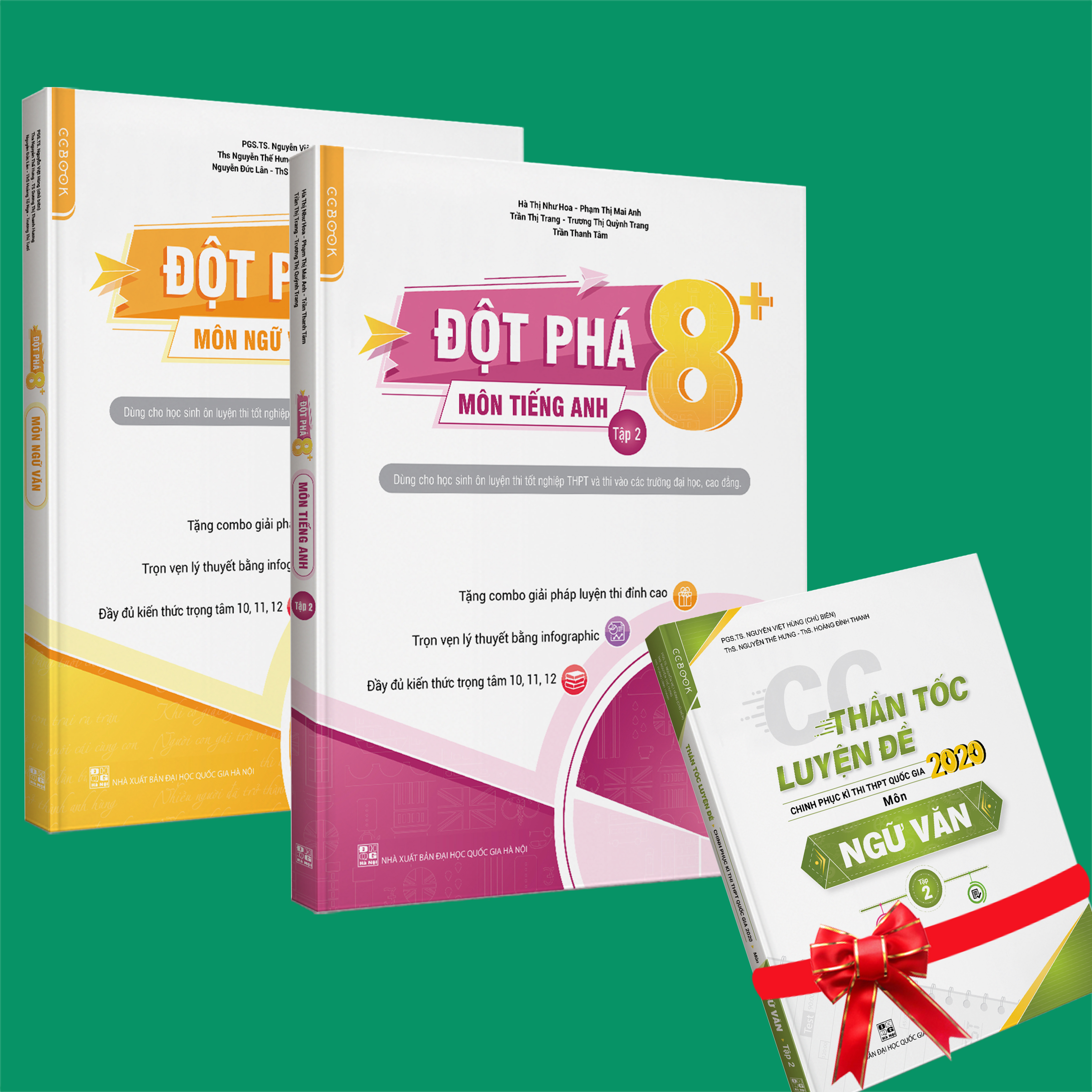 Sách - Combo Đột phá 8+ môn Tiếng anh tập 2 và Ngữ Văn