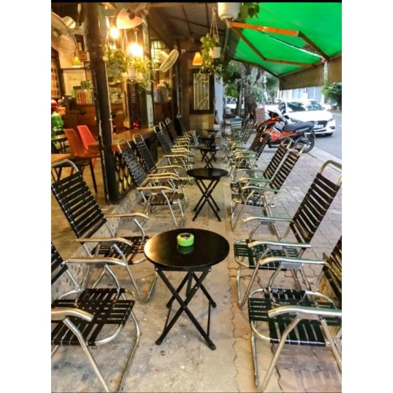 Ghế Xếp Inox - Dây Nhựa Đài Loan- dày nặng 4,5kg